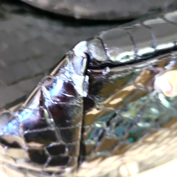 Timi & Leslie Baby Bag, Black Patent, 'crocodile' - Picture 8 of 13